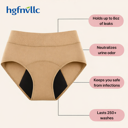 Hgfnvllc™ Medical-Grade Leak-Proof Underwear — Stay Dry, Odor-Free & Confident All Day